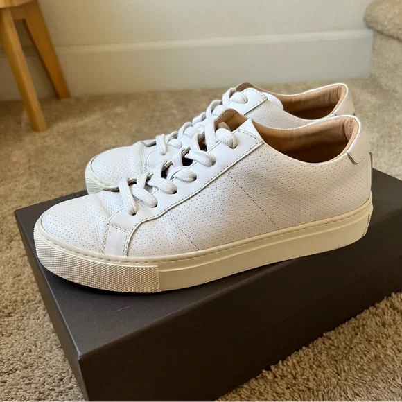 GREATS Royale Perforated Leather Sneakers - Picture 4 of 10